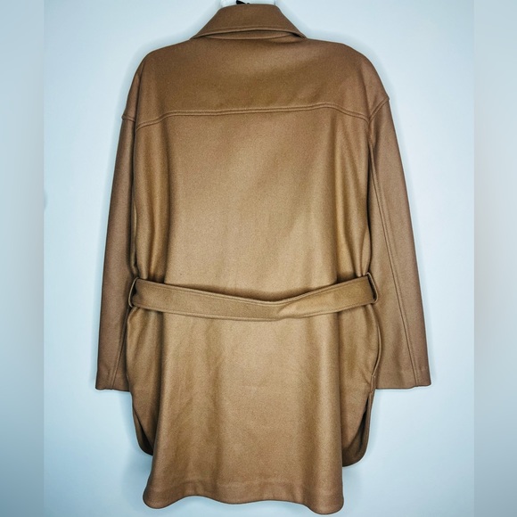 Aritizia Wilfred Rialto Tan Wool Coat with belt - Picture 12 of 12